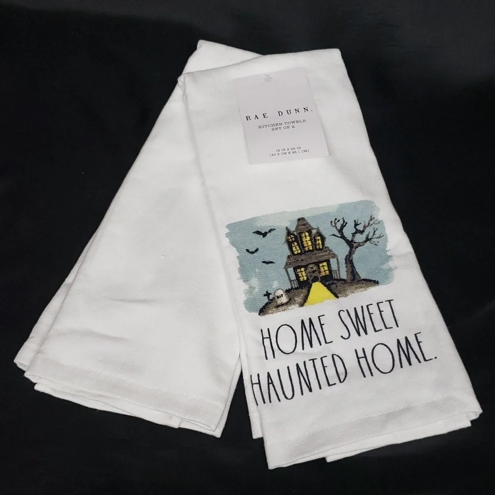 Rae Dunn NWT Set of 2 Kitchen Towels, 